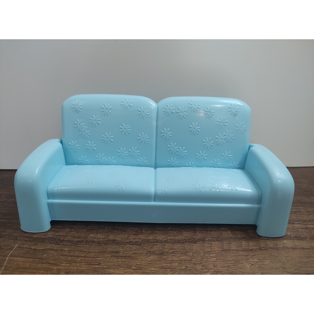 Barbie Talking Townhouse 2002 Mattel Blue Couch Sofa Fold Out Replacement